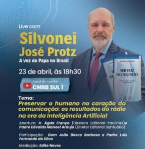 Regional Sul 1 e Pascom promovem live formativa com Silvonei José, a voz do Papa no Brasil