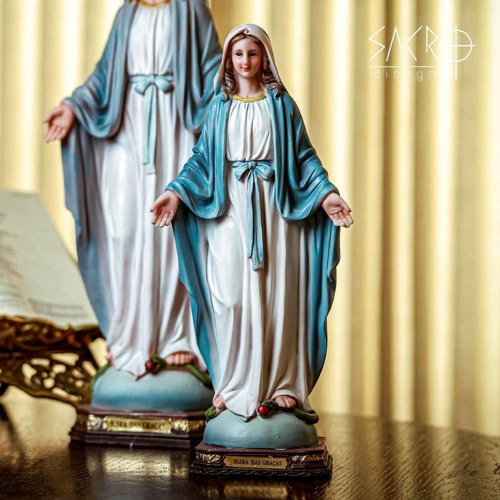 Sacro, Imagem Nossa Senhora Das Graças Resina 30cm - Imagem 2