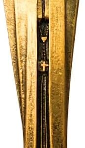 Imagem Nossa Senhora Do Silêncio Mármore Maciço 18cm Bronze