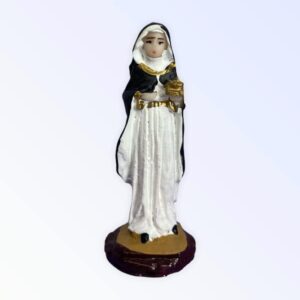 Escolha seu Santo Católico Padroeiro em Resina 7 cm Cor:Santa Edwiges